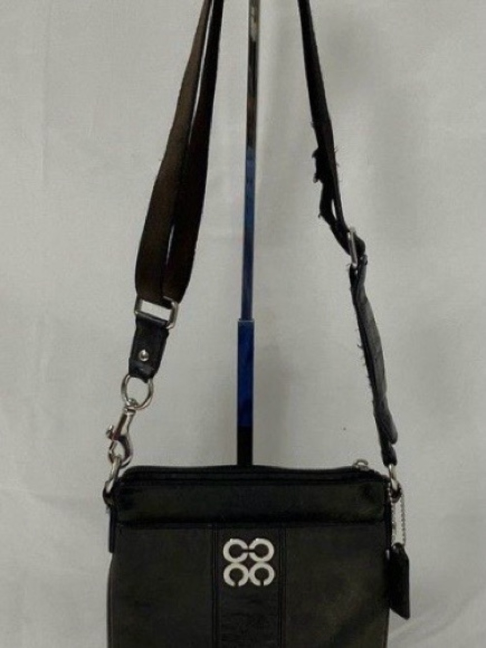 Coach Black Crossbody Bag with Silver Hardware